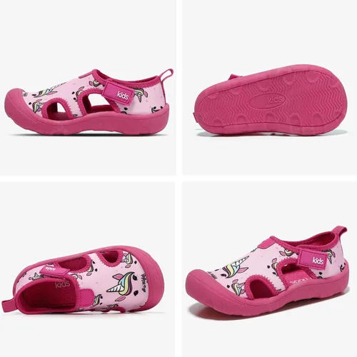 Vista 8 de Zapatos de agua para niños y niñas, de secado rápido, con puntera ancha, bonitos zapatos para la playa y la piscina (niños pequeños)