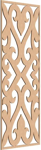 Vista 170 de Keene Paneles de pared decorativos de madera con calado, 9 3/8 pulgadas de ancho x 24 3/8 pulgadas de alto x 1/4 de alto, abedul Birch