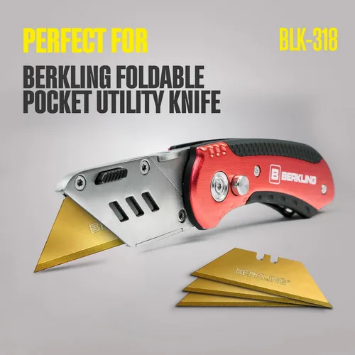Vista 7 de Cuchillas para cuchillo utilitario con revestimiento de titanio, 50 unidades con dispensador, SK2H afiladas con láser endurecidas, ultra 3 veces más