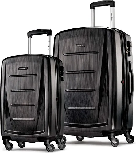 Vista 276 de Samsonite Winfield 2 Equipaje rígido con ruedas giratorias, Azul profundo, Juego de 3 piezas (20/24/28)