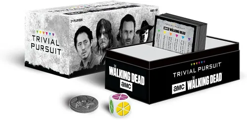 Vista 2 de USAOPOLY TP116-469 AMC The Walking Dead Trivial Pursuit Game, Multicolor