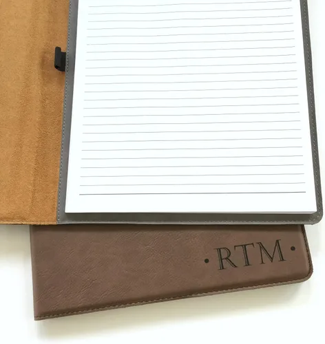 Vista 2 de Portafolio Personalizado con Grabado Personalizado Padfolio Personalizado