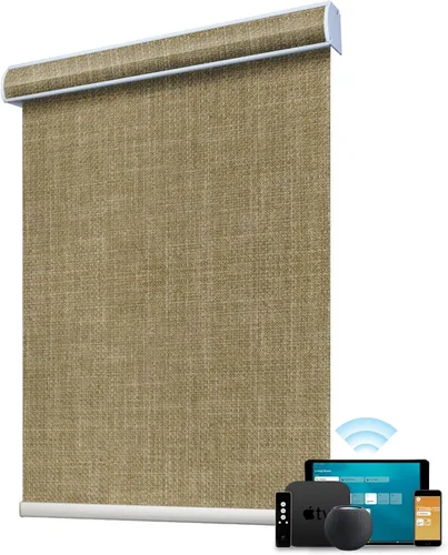Vista 39 de SmartWings Persianas enrollables con cable duro PoE 100% opacas, muestra de tela