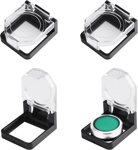 Vista 15 de 4 protectores de plástico transparente para interruptor de botón, a prueba de polvo, pomo de parada de emergencia para botón de encendido de 0.866
