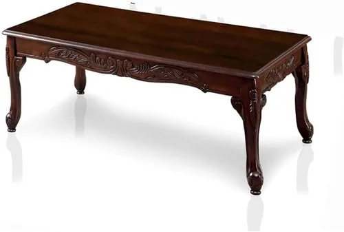 Vista 3 de Furniture of America Alice - Juego de mesa auxiliar de madera maciza de 3 piezas, color cereza oscuro