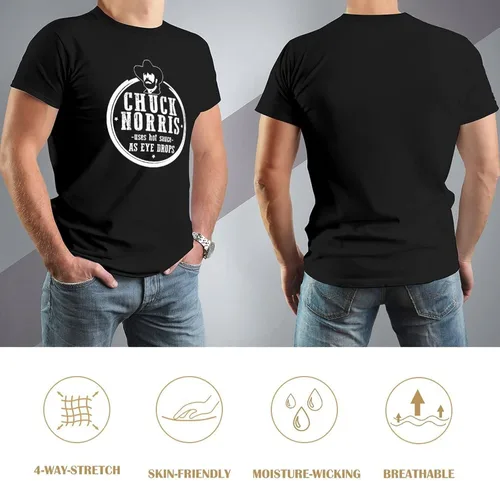 Vista 3 de Chuck Norris Uses Hot Sauce As Eye Drops Men's T-Shirt, R2