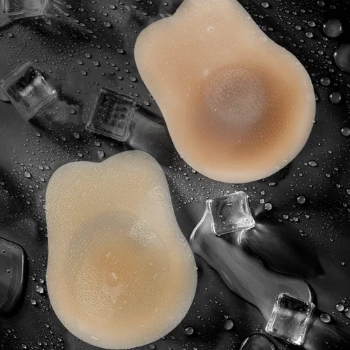 Vista 2 de Pasties Nipple Covers Sticky Bra - Thin Breast Lift Backless Strapless Bra for Women Reusable with No Show Socks