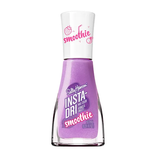 Vista 43 de Sally Hansen Insta-Dri Holo-Glow Esmalte de uñas de secado rápido, duración prolongada, brillo sin vetas Semi-opaco, con destellos 102 Lila