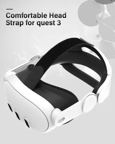 Vista 3 de Head Strap for Oculus Quest 3 Uniplay VR Accessories Comfort and Pressure-Free Elite Strap Replacement Enhanced Support Suitable for Children and