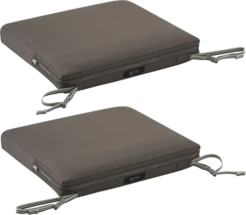 Vista 14 de Classic Accessories Ravenna - Cojín rectangular para asiento de patio, Gris topo oscuro