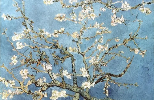 Vista 10 de Póster de “La noche estrellada” (1889) de Vincent Van Gogh, 18 x 12 pulgadas Ramas de flor de almendro 9897
