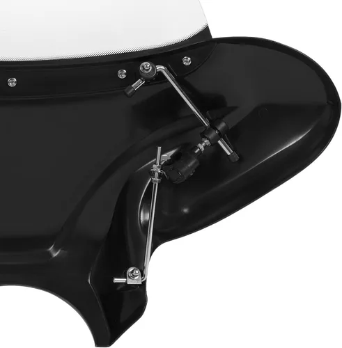 Vista 9 de Carenado universal, alas de murciélago, con parabrisas polarizado, para motocicleta grande Cruiser.