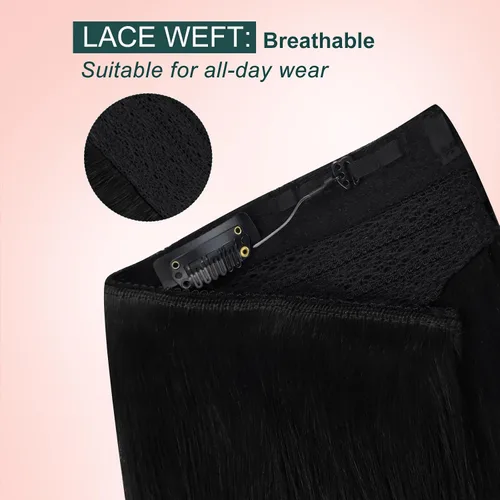 Vista 106 de Easyouth Extensión de cabello humano rubio con cola de caballo, extensiones de cabello humano rubio dorado con reflejos rubios, extensiones
