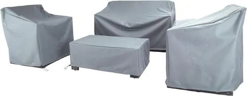 Vista 14 de Fundas para Muebles de Patio, Funda para Muebles de Exterior Impermeable, Fundas de Juego de Muebles de Patio para Juego de Conversación al Aire