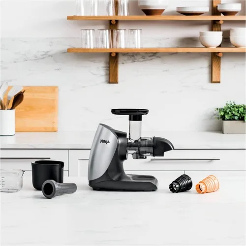 Vista 3 de Ninja Cold Press Juicer Pro - Potente exprimidor lento - Cloud Silver JC100 (renovado)