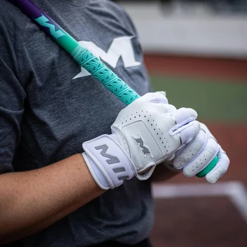 Vista 7 de Miken Ultra PRO Slowpitch Softball Batting Gloves Adult Sizes