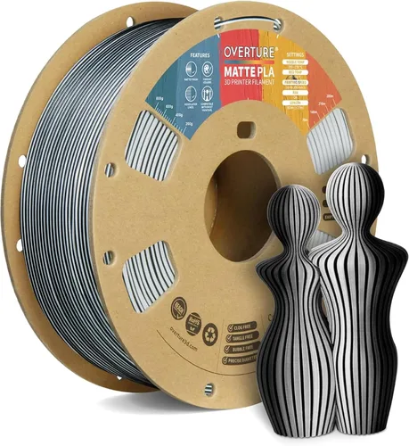 Vista 15 de OVERTURE Matte PLA Filament 1.75mm 1kg for FDM 3D Printer (Baby Pink)