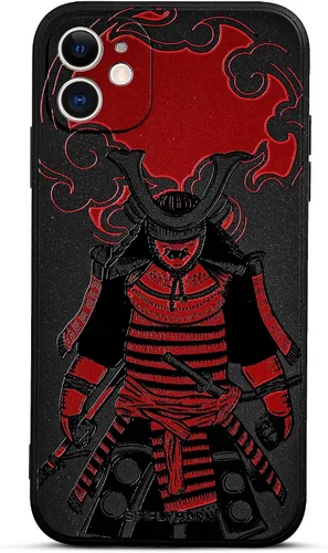 Vista 99 de SIMPLYMDRN Funda delgada para iPhone 12 Pro Max, diseño de guerrero, funda genial para hombres, funda de soldado de combate, delgada y flexible