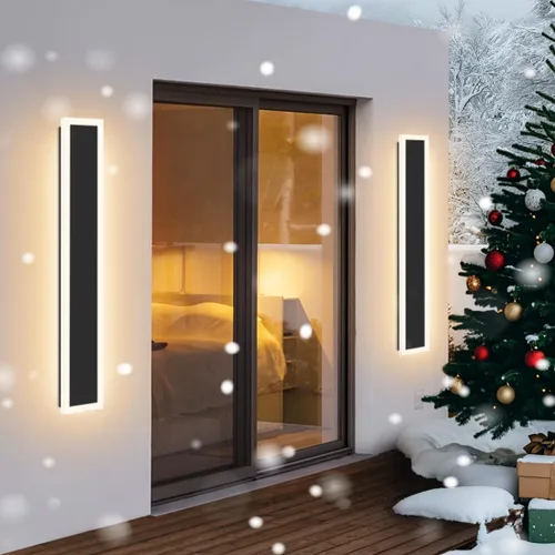 Vista 13 de Luz de pared al aire libre moderna de 18 pulgadas IP65 impermeable