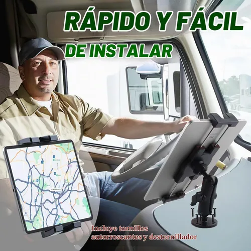Vista 6 de Soporte de metal para tablet para coche, camión, vehículo
