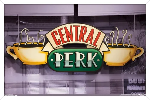 Vista 14 de Trends International Friends - Póster de pared de Central Perk, 14.725 x 22.375 pulgadas, versión enmarcada de madera de granero