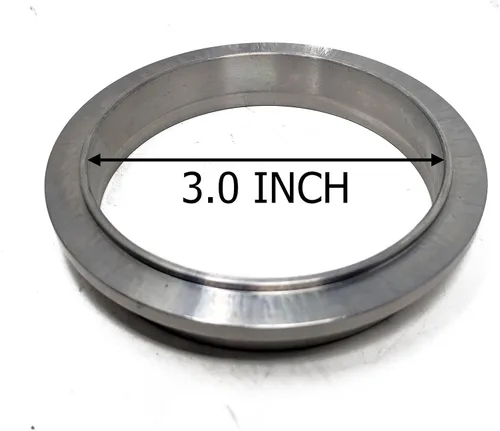 Vista 5 de tubo de bajada, pinza de banda, de acero inoxidable CNC, de 3 pulgadas
