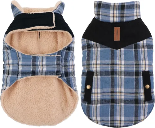 Vista 8 de Queenmore - Abrigo de invierno impermeable para perro, chaqueta acolchada Negro