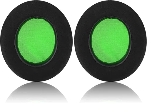 Vista 13 de Almohadillas de repuesto para orejas con cuero proteico y espuma viscoelástica para auriculares Razer Nari, Ultimate, Essential, Kraken Kitty Negro