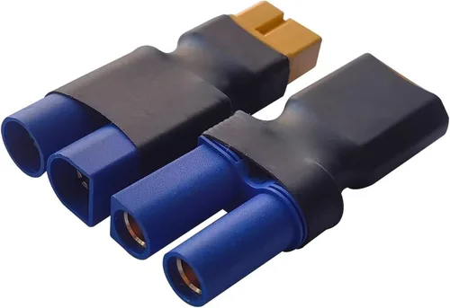 Vista 4 de 2 pares EC5 a XT60 conector macho XT60 a hembra EC5 adaptador, adaptador hembra XT60 a macho EC5 sin cables conectores compatibles con RC FPV Drone