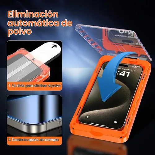 Vista 5 de UniqueMe Protector de pantalla de privacidad de 360° para iPhone 15 Pro Max