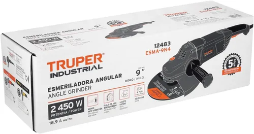Vista 5 de TRUPER ESMA-9N4 Amoladora angular 9, industrial, 2400 w