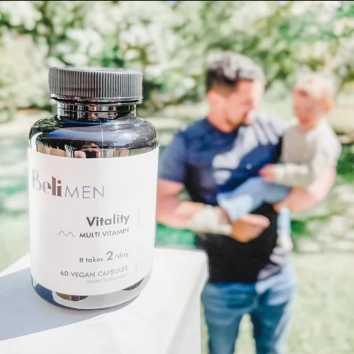 Vista 5 de Beli Apoyo de fertilidad multivitamínico prenatal para hombres, salud mejorada de los espermatozoides, recuento de espermatozoides y motilidad