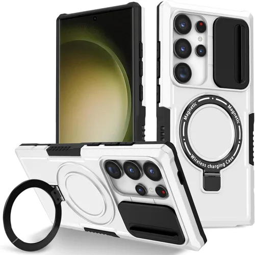 Vista 58 de Funda magnética para Samsung Galaxy Note 20 Ultra, soporte para teléfono, funda protectora mate a prueba de golpes, funda protectora para teléfono
