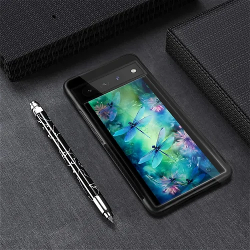 Vista 278 de Compatible con Google Pixel 4A 5G Mobile Case Creative Acrylic Panel trasero Silicona Protección Grip especialmente diseñado para Google Pixel 4A 5G