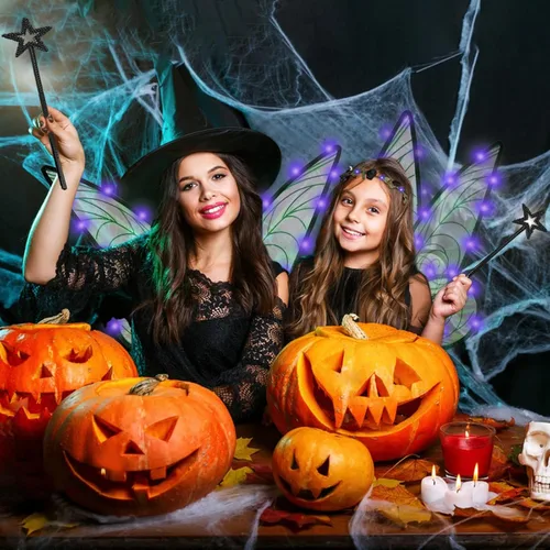 Vista 5 de Halloween Costume Fairy Wings Angel Wings for Women and Girls