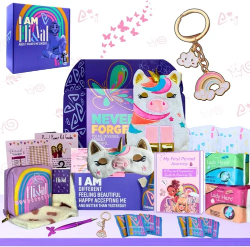 Vista 10 de Primer Kit de Período Regalo para Niñas de 9-12 años - Kit de Inicio de Período para Preadolescentes de 10-12 años - Esenciales de Emergencia