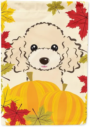 Vista 124 de Caroline's Treasures BB2050GF - Bandera decorativa para jardín de Acción de Gracias con sabueso afgano para patio exterior, jardín, jardín