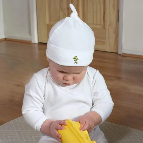 Vista 4 de Azeeda 'Growing Quince' Baby Beanie Hat (BH00020343)