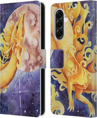 Vista 92 de Head Case Designs Officially Licensed Carla Morrow Galactic Entrancement Dragons Leather Wallet Case Compatible with Samsung Galaxy A07 4G