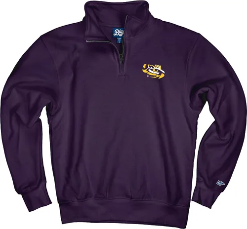 Vista 177 de Blue 84 Sudadera con cremallera de un cuarto para hombre de la NCAA
