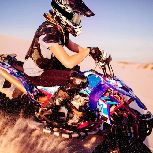 Vista 5 de Gafas de motocicleta, gafas para bicicleta de tierra y motocross, anti UV y a prueba de polvo, flexibles, lente plateada antiniebla