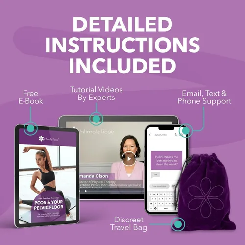 Vista 8 de IntimateRose - Varita pélvica vibratoria, masajeador de punto de activación muscular del suelo pélvico, herramienta de masaje perineal para terapia
