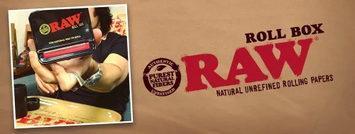 Vista 6 de RAW - Papeles de liar naturales sin refinar, caja de liar automática, tamaño King de 2.756 in
