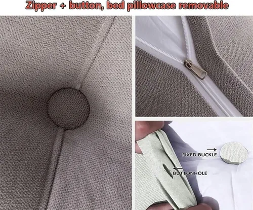 Vista 4 de Almohada de cuña para cabecero + almohada de cuña para descansar y leer, cabecera triangular súper suave, almohada de lectura de descanso prolongado