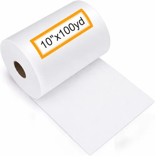 Vista 13 de Peryiter 1 rollo de 8 "x 100 yd Estabilizador de bordado de corte 25μM Estabilizador de respaldo para bordado Estabilizadores de costura ligeros