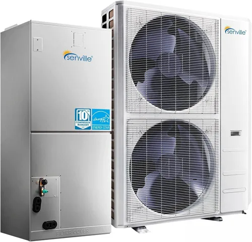 Vista 11 de Senville Sistema dividido de bomba de calor de aire acondicionado central de 2 toneladas 24,000 BTU, inversor, velocidad variable, 208/230V