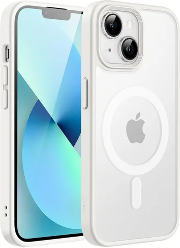 Vista 8 de JETech Funda magnética para iPhone 13 de 6.1 pulgadas, compatible con MagSafe, translúcida mate, delgada, a prueba de golpes, color negro