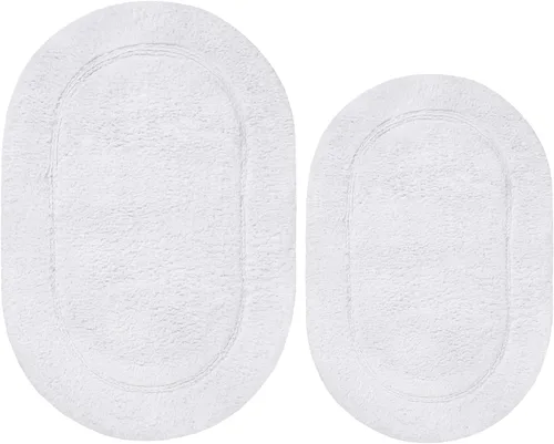 Vista 66 de Superior Cotton Washable Bath Rug, Non Slip Runner, 1 Piece Set, Black Absorbent Combed Cotton Bath Rug Runner or Rug Set, Bathroom Vanity or