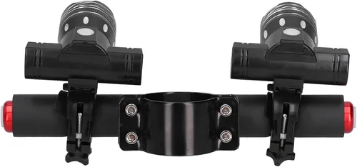 Vista 3 de Faros delanteros para manillar de scooter, luces de bicicleta recargables por USB, kit de luz de tercer engranaje para scooter