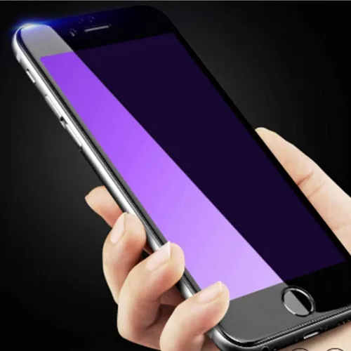 Vista 6 de para iPhone SE (2ª generación, 2020) [no para iPhone SE (1ª generación)], protector de pantalla de vidrio templado, antiluz azul [protección ocular]
